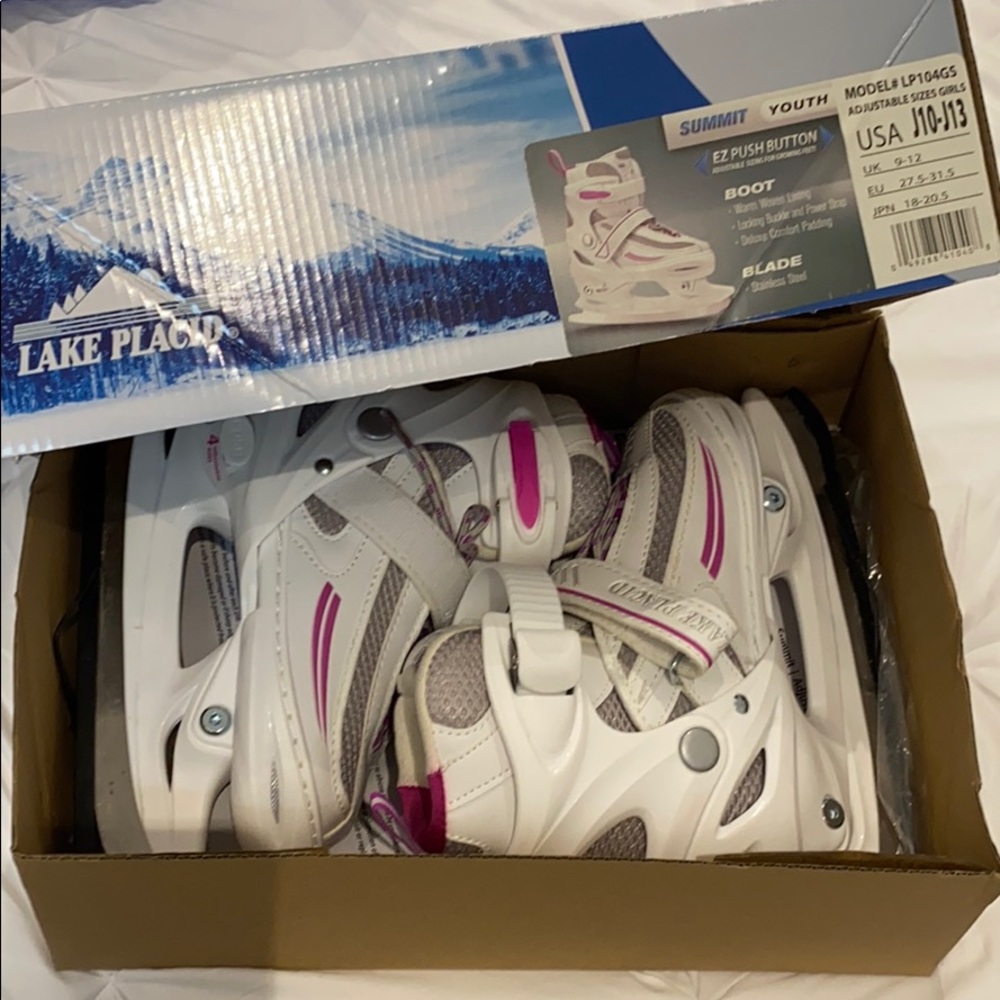 Girls adjustable size ice skates sz 10-13